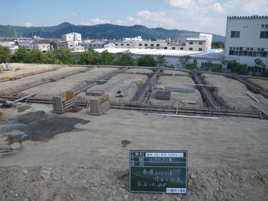 新築工場の工事